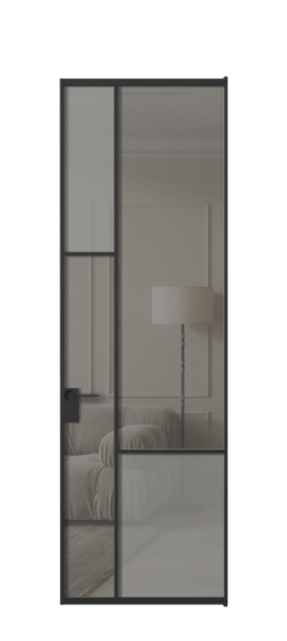 Дверь межкомнатная Мозаик АЛПЛ041.13 Алюминий Черный Сатинированное серое стекло, триплекс, 6 мм + Прозрачное серое стекло, триплекс Без короба чер Цена 160070 Стоимость комплекта двери включает:
1. Полотно (600/650/700/750/800/850/900/950*2000-2400 мм).
2. Короб
3. Комплект фурнитуры (2 торцевые петли и магнитный замок с ответной планкой). Фабрика дверей Волховец 8 (800) 551 43 19 Межкомнатная дверь Мозаик АЛПЛ041.13 Алюминий Черный Сатинированное серое стекло, триплекс, 6 мм + Прозрачное серое стекло, триплекс Цена 160070 ₽ | Volhovec