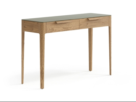 Мебель Консоль Пьега 2 ящика. Цвет Дуб мускатный матовый. Материал Массив дуба матовый. Коллекция Консоль Пьега 2 ящика. Картинка.