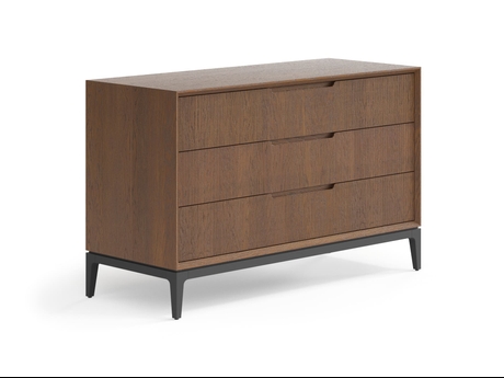 Мебель Комод Пьега 3 ящика. Цвет Дуб каштановый матовый. Материал Массив дуба матовый. Коллекция Комод Пьега 3 ящика. Картинка.