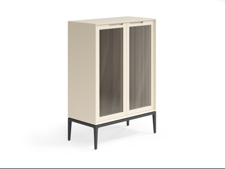 Мебель Витрина Вельвет. Цвет Матовый светло-бежевый. Материал Гладкая эмаль. Коллекция Витрина Вельвет. Картинка.