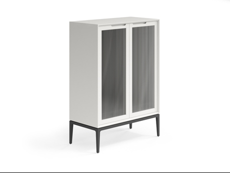 Мебель Витрина Вельвет. Цвет Матовый тёплый серый. Материал Гладкая эмаль. Коллекция Витрина Вельвет. Картинка.