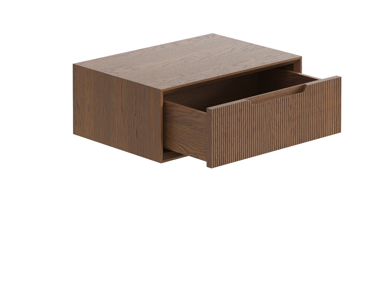 Тумба подвесная прикроватная Velvet 1 ящик дуб каштановый матовый