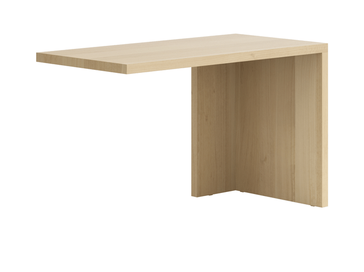 Мебель Стол Модуле письменный с одной опорой. Цвет Эвкалипт бежевый матовый. Материал Шпон эвкалипта НатурВуд. Коллекция Стол Модуле письменный с одной опорой. Картинка.