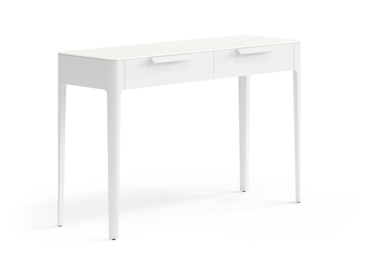 Мебель Консоль Пьега 2 ящика. Цвет Матовый пудровый белый. Материал Гладкая эмаль. Коллекция Консоль Пьега 2 ящика. Фото. Мебель Консоль Пьега 2 ящика. Цвет Матовый пудровый белый. Материал Гладкая эмаль. Коллекция Консоль Пьега 2 ящика. Картинка.