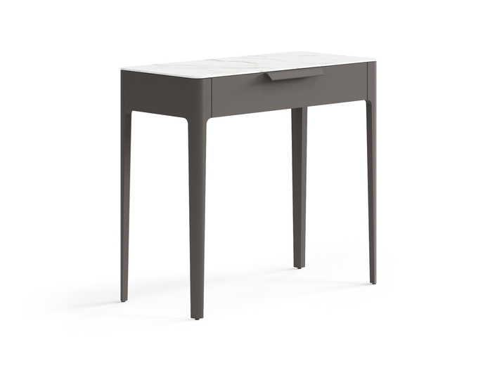 Мебель Консоль Пьега 1 ящик. Цвет Матовый антрацит. Материал Гладкая эмаль. Коллекция Консоль Пьега 1 ящик. Фото. Мебель Консоль Пьега 1 ящик. Цвет Матовый антрацит. Материал Гладкая эмаль. Коллекция Консоль Пьега 1 ящик. Картинка.