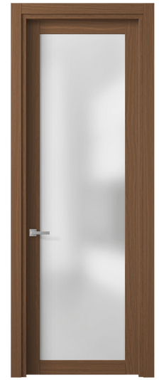 Дверь межкомнатная 2102 МШДШ САТ. Цвет Дуб шоколадный. Материал Мультишпон. Коллекция Планум. Картинка.