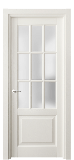 Дверь межкомнатная 0748 ДБЖ САТ. Цвет Дуб жемчуг. Материал Массив дуба эмаль. Коллекция Лигнум. Картинка.