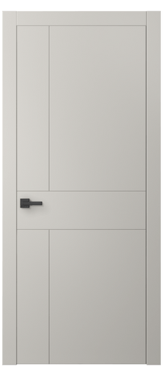 Дверь межкомнатная 8056 МОС. Цвет Матовый облачно-серый. Материал Гладкая эмаль. Коллекция Линия. Картинка.
