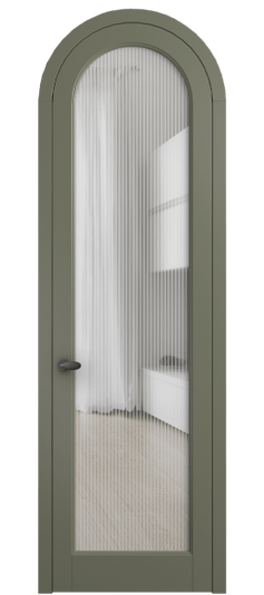 Дверь межкомнатная 6814 МОТ MORU. Цвет Матовый оливковый тёмный. Материал Гладкая эмаль. Коллекция Палаццо. Картинка.