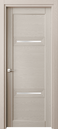 Дверь межкомнатная 6113 ДСБЖ САТ. Цвет Дуб светло-бежевый. Материал Массив дуба эмаль. Коллекция Эго. Картинка.