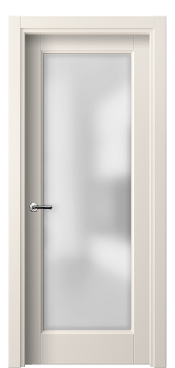 Дверь межкомнатная 1402 ПЭКБ САТ. Цвет ПЭТ кремово-белый. Материал ПЭТ. Коллекция Галант. Картинка.