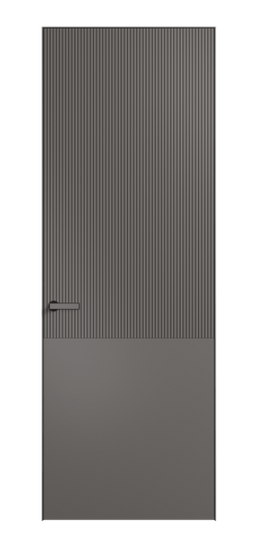 Дверь межкомнатная АКП 8205 МКЛС Матовый классический серый. Цвет Матовый классический серый. Материал Гладкая эмаль. Коллекция Вельвет. Картинка.