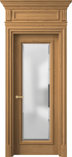 Дверь межкомнатная 7300 ДПШ.М САТ-Ф. Цвет Дуб пшеничный матовый. Материал Массив дуба матовый. Коллекция Антик. Картинка.