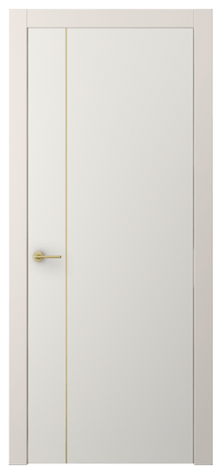 Дверь межкомнатная АКП 4201 ПЭБЛ. Цвет ПЭТ белоснежный. Материал ПЭТ. Коллекция Фридом. Картинка.