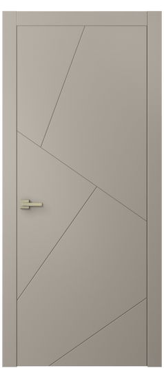 Дверь межкомнатная 8058 МБСК. Цвет Матовый бисквитный. Материал Гладкая эмаль. Коллекция Линия. Картинка.