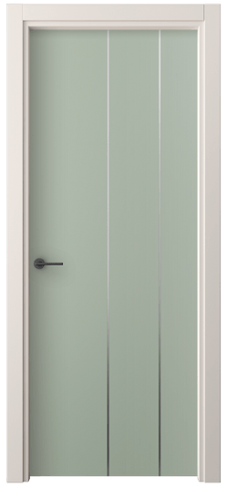 Дверь межкомнатная 4205 ПЭСО. Цвет ПЭТ светло-оливковый. Материал ПЭТ. Коллекция Фридом. Картинка.