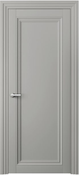 Дверь межкомнатная 2501 МНСР. Цвет Матовый нейтральный серый. Материал Гладкая эмаль. Коллекция Центро. Картинка.