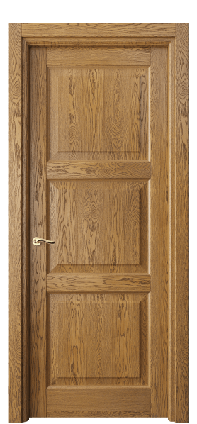 Дверь межкомнатная 0731 ДМД.Б. Цвет Дуб медовый брашированный. Материал Массив дуба брашированный. Коллекция Лигнум. Картинка.